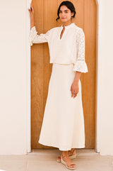 Nel Lace Blouse | Ecru