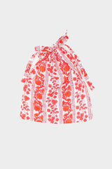 Set Of 3 Sustainable Gift Bags | Linear Botanical Red