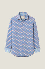 Men's Organic Cotton Shirt | Snowdrop Blue/White