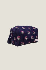 RHS Organic Cotton Printed Small Wash Bag  | Navy