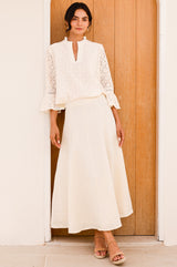 Nel Lace Blouse | Ecru