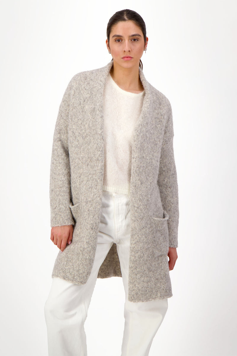 Brume Long Cardigan | Light Grey