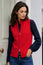 Merino Wool Zip Through Gilet | Red