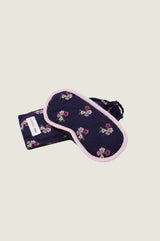 RHS Organic Cotton Printed Eyemask | Navy