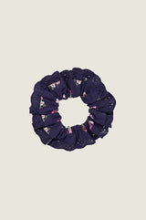 RHS Lace Trim Scrunchie | Navy