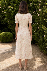 RHS Sally Anne Short Sleeve Dress | Cream
