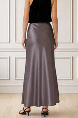 Satin Slip Skirt | Mink