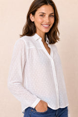 Livi Organic Cotton Blouse | White