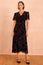 Anais Devore Dress | Black