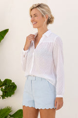Livi Organic Cotton Blouse | White