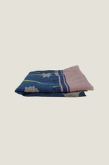 RHS Printed Cotton Modal Scarf 70cm x 180cm | Navy/Pink