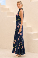 RHS Halter Neck Dress | Navy