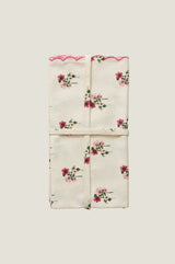 RHS Organic Cotton Printed Napkins | Cream
