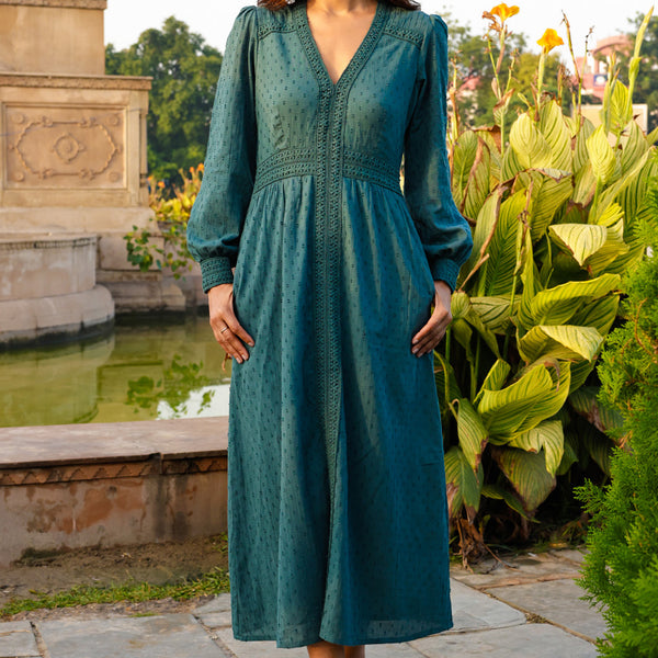 Aspiga Sustainable Womens Long Sleeve Iris Dress Summer Holiday