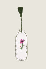 RHS Organic Cotton Printed Bookmark | Cream/Sage