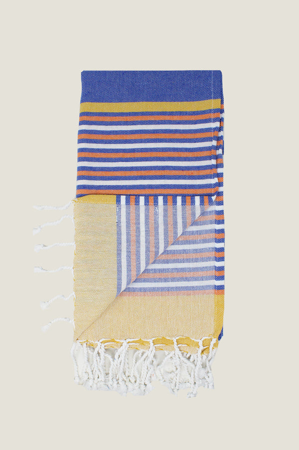 Classic Kikoy | Blue/Yellow/Orange
