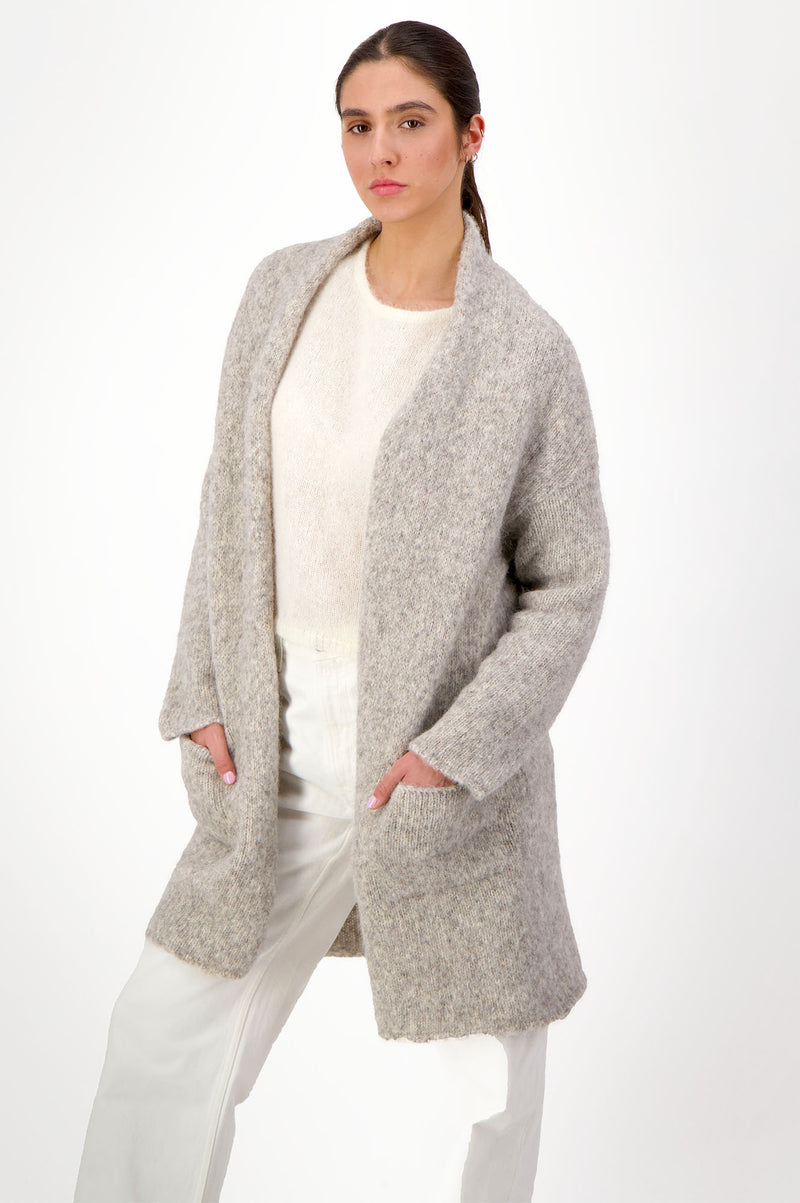 Brume Long Cardigan | Light Grey