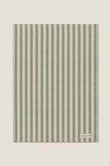 RHS Block Print Organic Cotton Tea Towel Set Of 2 | Sage/Cream