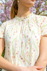 RHS Caped Sleeve Blouse | Cream