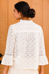 Nel Lace Blouse | Ecru
