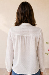 Livi Organic Cotton Blouse | White