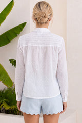 Livi Organic Cotton Blouse | White