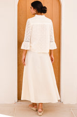 Nel Lace Blouse | Ecru