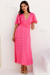Mimi EcoVero™ Dress | Pink/Red