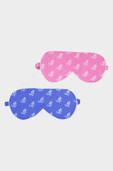 Eye Mask | Willow Leaf Blue/White