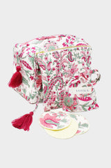 Large Wash Bag | Flower Pink/Green