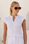 Heini Organic Cotton Cheesecloth Top | White