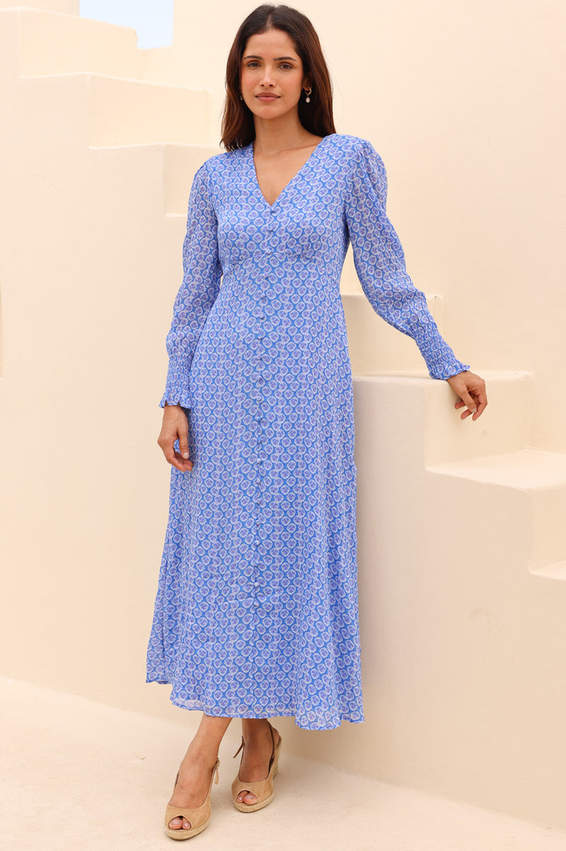 Aspiga Ladies Sustainable Long Sleeve Sally Anne Midi Summer