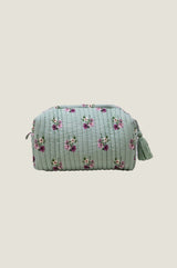 RHS Organic Cotton Printed Small Wash Bag | Sage