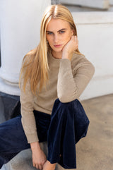 Merino Wool Crew Neck Jumper | Oatmeal