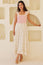 Rhianna Embroidered Flutter Sleeve Dress | Ecru/Multi
