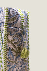 Weekend Zipper Bag | White/Blue/Green