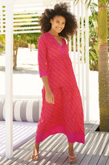 Mykonos Maxi Dress | Pink/Orange