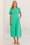Tessa Organic Cotton Cheesecloth Dress | Green