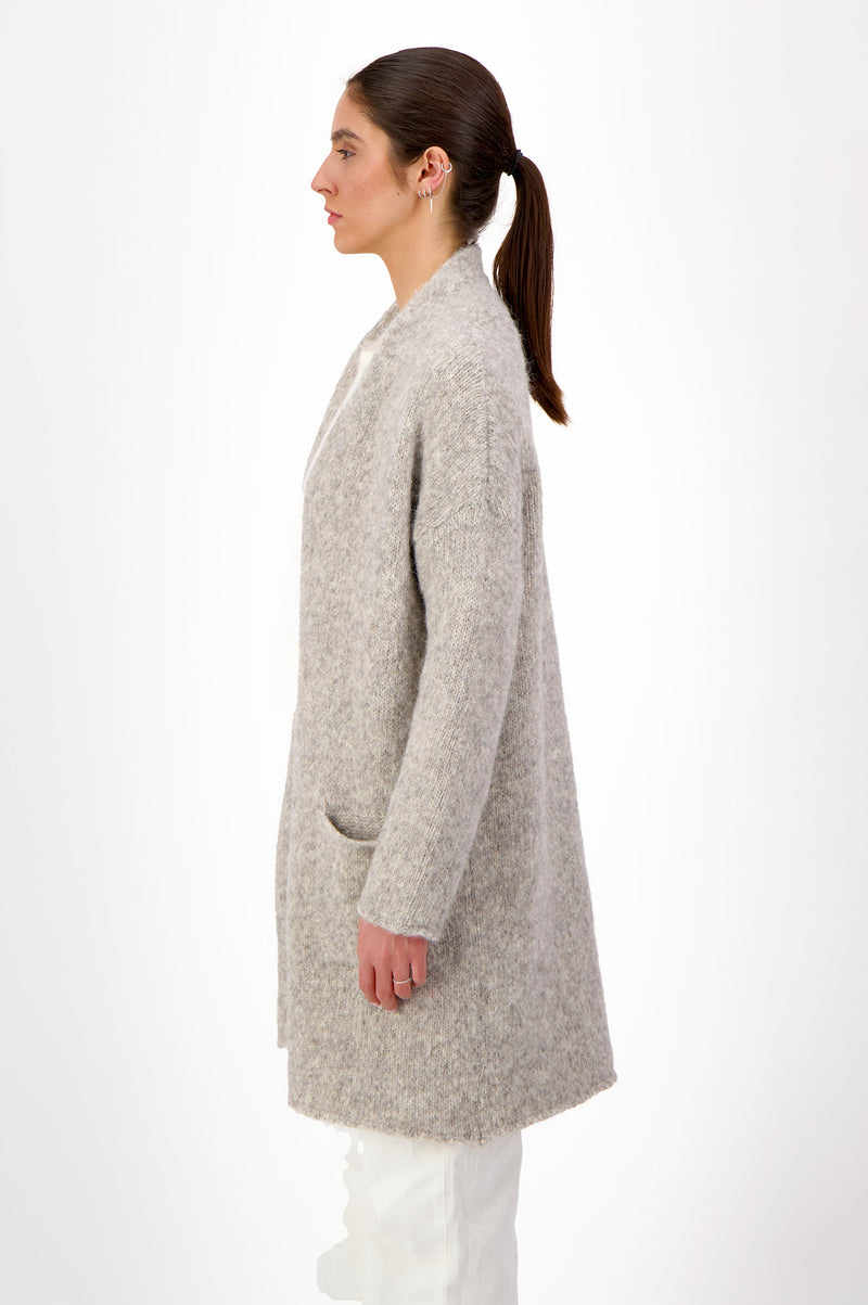 Brume Long Cardigan | Light Grey
