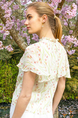 RHS Caped Sleeve Blouse | Cream