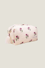 RHS Organic Cotton Printed Small Wash Bag  | Cream