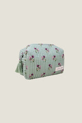 RHS Organic Cotton Printed Medium Wash Bag | Sage