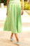 Cleo Seersucker Smocked Midi Skirt | Green/Cream
