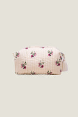 RHS Organic Cotton Printed Small Wash Bag  | Cream