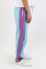 Unisex Kikoy Trousers | Turquoise / Lilac