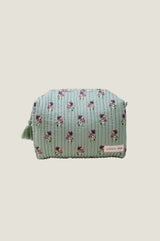 RHS Organic Cotton Printed Large Wash Bag  | Sage