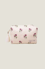 RHS Organic Cotton Printed Medium Wash Bag | Cream
