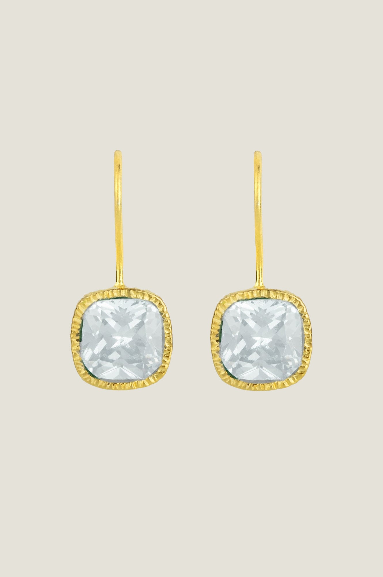 ASHIANA Lois Earrings | Clear Glass