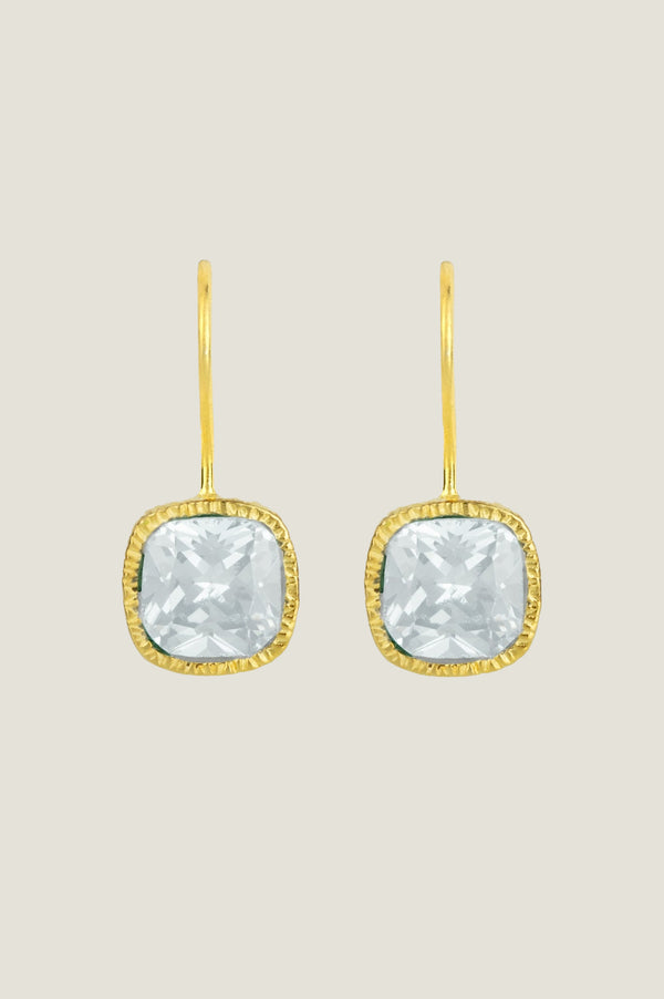 ASHIANA Lois Earrings | Clear Glass