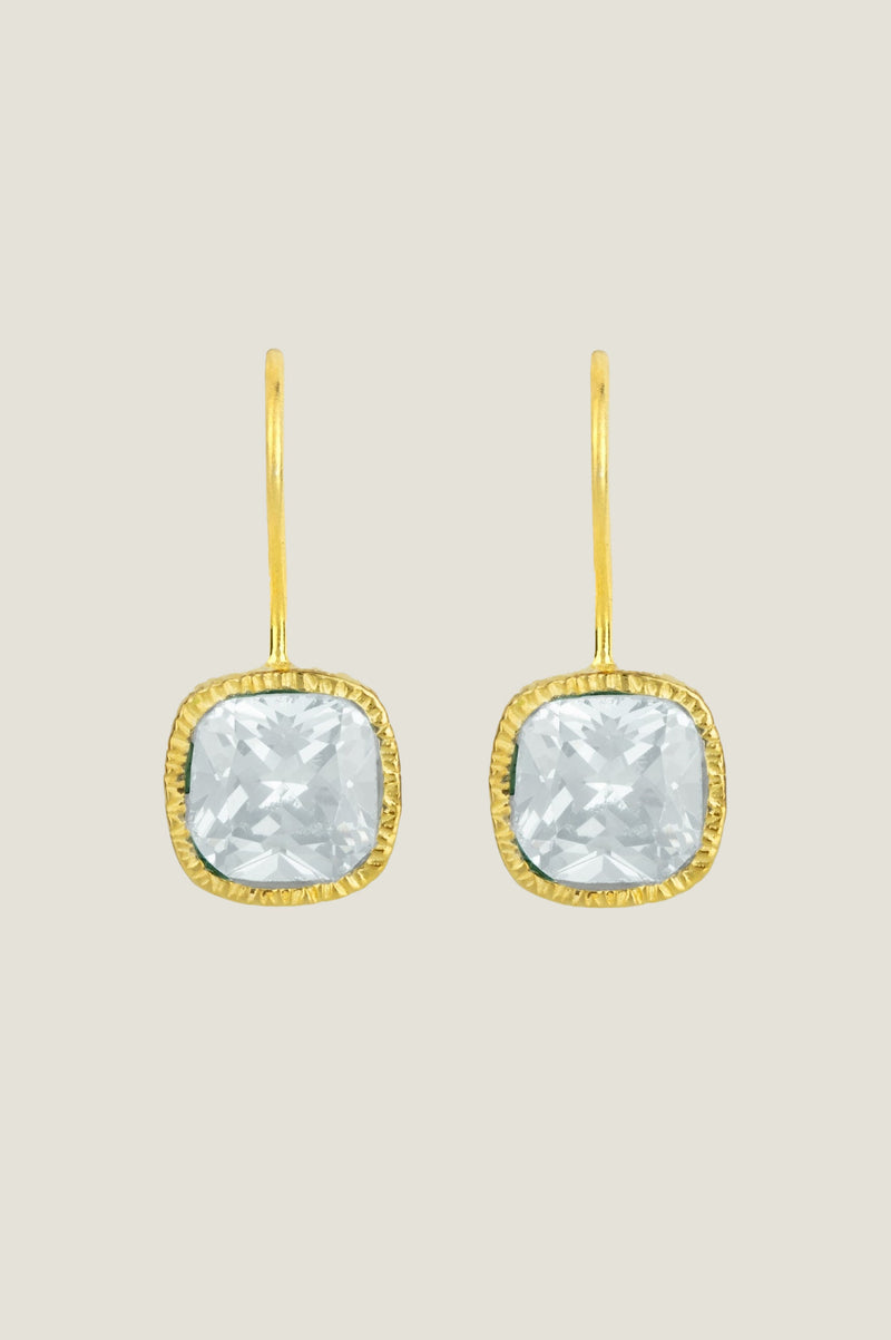 ASHIANA Lois Earrings | Clear Glass